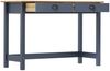 vidaXL Konsolentisch Hill 2 Schubladen Grau 110x45x74 cm Kiefernholz 288993 Bild 3