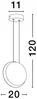 Nova Luce 9695248 SHELL LED Pendelleuchte 20cm 3000K Schwarz Gold Bild 4