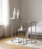 Blumentisch >54186< (3-teilig) in grau (Coolgrey), Metall - 70x30cm (HxD) Bild 2