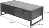 Couchtisch, Wildeiche-Optik, 3D-Struktur 41 x 120 x 60 cm Bild 3