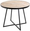HAKU Möbel Beistelltisch, MDF, schwarz-eiche, Ø 60 x H 48 cm Bild 5