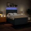 vidaXL Boxspringbett mit Matratze Blau 140x200 cm Stoff 3292817 Bild 5