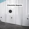 Duschvorhang 120x200 Transparent Wasserdicht mit 3 Magnete Unten 8 Haken Bild 4
