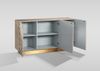 Livin Hill Kommode Stilig ST802, Originelle Kommode in Champagnergold mit Parametrischer Front im Origami-Stil Bild 3