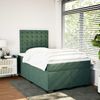vidaXL Boxspringbett mit Matratze Dunkelgrün 120x200 cm Samt 3290897 Bild 3