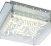 LED Deckenleuchte, Kristallmuster, Chrom, L 28cm Bild 2