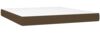 Doppelbett, Polsterbett mit Matratze Hellgrau 140x190 cm Stoff Dunkelbraun 160x200 cm Bild 5