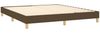 Doppelbett, Polsterbett mit Matratze Hellgrau 140x190 cm Stoff Dunkelbraun 160x200 cm Bild 4