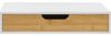 [en. casa] 'Bokn' Wandregal mit Schublade, Bambus weiß, 24 x 40 x 8 cm Bild 5