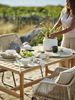 Gartenstuhl Midway aus Rattan, modern skandinavisch, beige, mit bequemer Polsterung und Aluminiumgestell Bild 4