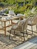 Gartenstuhl Midway aus Rattan, modern skandinavisch, beige, mit bequemer Polsterung und Aluminiumgestell Bild 3