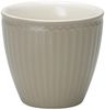 Greengate Latte Cup Alice Warm Grey Tasse Steingut Grau Bild 5