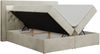 Boxspringbett - Doppelbett mit Multipocket-Matratze und LED - GOLD-6 - 140x200cm - Beige Velours - H4 Bild 4