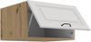 Aufsatzschrank Hochschrank 60 cm STILO Weiss + Eiche Artisan Küchenzeile Küchenblock Küche Landhaus Bild 2