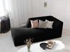 Micadoni Recamiere Ruby 1-Sitzer Links Samt Salvador Schwarz Bild 5