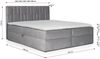 Boxspringbett CORTEZ 120x200 cm Grau Bild 3