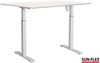 SUN-FLEX EASYDESK ADAPT l Schreibtisch Pure White weißes Laminat 160×80 cm Bild 1