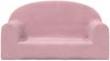 vidaXL Kindersofa 2-Sitzer Rosa Weich Plüsch 357015 Bild 3