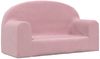 vidaXL Kindersofa 2-Sitzer Rosa Weich Plüsch 357015 Bild 2