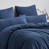 Bettwäsche Set 220x240cm Blau 3tlg Mikrofaser Reißverschluss weich & bügelfrei Bild 5