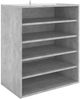 vidaXL Schuhschrank Betongrau 60x35x70 cm Holzwerkstoff 808940 Bild 5