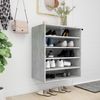 vidaXL Schuhschrank Betongrau 60x35x70 cm Holzwerkstoff 808940 Bild 3