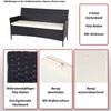 Mendler 'HWC-F39' 3er Sitzbank mit Staufach, Poly-Rattan, Braun-Meliert/Creme Bild 2