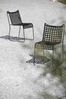 Gartenstuhl In/Out aus Metall, modernes Kufengestell, gepolstert, schwarz, robust und wetterfest Bild 2