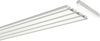 Gardinenschiene Slimline 300 cm (geteilt in 3 x 100 cm), 3-/4-läufig Weiß Bild 2