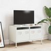 vidaXL TV-Schrank Weiß 68x39x43,5 cm Kaltgewalzter Stahl 851237 Bild 3
