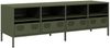 vidaXL TV-Schrank Olivgrün 135x39x43,5 cm Kaltgewalzter Stahl 851332 Bild 2