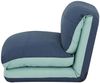 Schlafsessel HWC-E68, Schlafsofa Funktionssessel Klappsessel Relaxsessel, Stoff/Textil ~ hellblau/dunkelblau Bild 4