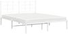 vidaXL Bettgestell mit Kopfteil Metall Weiß 160x200 cm 355613 Bild 4