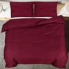 vidaXL Bettwäsche-Set Bordeauxrot 200x220 cm Leichte Mikrofaser 136041 Bild 5