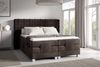 Boxspringbett Elektrisch Bett VIDAL 180x200cm in Stoff Fresh Dunkelbraun Bild 1