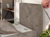 Boxspringbett 90x200 TILIO DUO inkl. Bettkasten & 7-Zonen Multipocket-Matratze, Modernes Jugendbett, Einzelbett - Hellbraun Cord - H3 - Rechts Bild 3