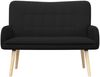 vidaXL 2-Sitzer Sofa Schwarz 115 x 61 x 87 cm Bouclé 42028927 Bild 4