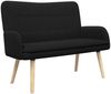 vidaXL 2-Sitzer Sofa Schwarz 115 x 61 x 87 cm Bouclé 42028927 Bild 2