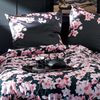 Apelt Mako-Satin Bettwäsche Blossom schwarz|155x220 cm + 80x80 cm Bild 2