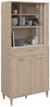Parisot Küchenschrank Gala in Eiche und grau 84 x 182 cm Bild 4