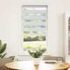 vidaXL Doppelrollo Weiß 65x100 cm Stoffbreite 60,9 cm Polyester 4014722 Bild 2