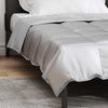 vidaXL Sommerdecke Silber 140 x 220 cm Satin und Mikrofaser 42025794 Bild 4