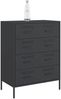 vidaXL Sideboard Schwarz 68x39x89 cm Stahl 842982 Bild 4