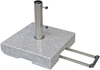 Doppler Trolley-Granit-Schirmsockel mit Rollen, granitgrau,70 kg, für Sonnenschirme bis Ø 350 cm Bild 2