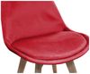 HTI-Living Esszimmerstuhl Stuhl Atlanta Velvet Rot (Stück, 1 St), Esszimmerstuhl Samtbezug Holzfüße Bild 2