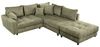 riess-ambiente Ecksofa KENT 220cm grün- Cord, L-Form, Federkern, m. Kissen, FSC-zertifiziert, Einzelartikel 1 Teile, Moderne Wohnlandschaft inkl. Hocker - ideal für Wohnzimmer u. Familien Bild 4