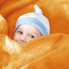 Babydecke Krabbeldecke Schmusedecke Kuscheldecke für Kleinkinder, flauschig weich nach ÖKO-TEX Standard 100 in vielen verschiedenen Ausführungen verfügbar in vielen Grüßen und Farben (ca. 60x80 cm / hellorange - marigold) Bild 2