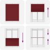 vidaXL Plissee Bordeauxrot 105x150 cm Stoffbreite 104,4 cm Polyester 4015246 Bild 5