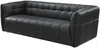 Vente-unique - DUGORI Sofa Leder Schwarz - B 92,5 cm x H 74 cm x L 222 cm Bild 3