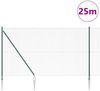 vidaXL Schweißdrahtzaun mit Spikes 25 x 1,6 m PVC-beschichteter Stahl 3352097 Bild 3
